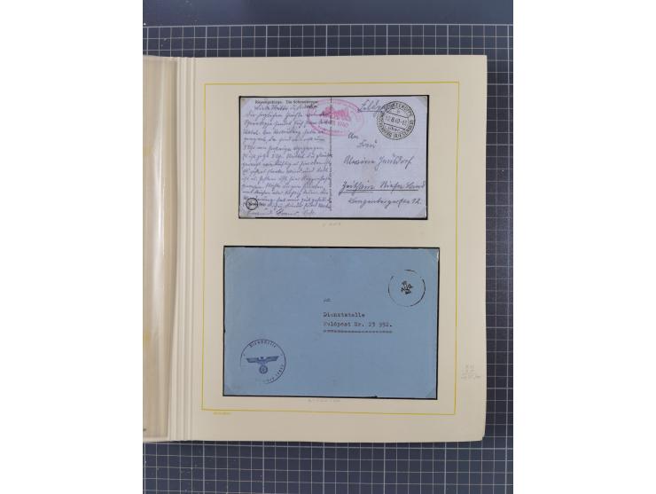 1859/1975 (ca.), postfrische/ungebrauchte und gestempelte Themensammlung “Der imperialistische Weltkrieg 1914/18”, inkl. Kolo