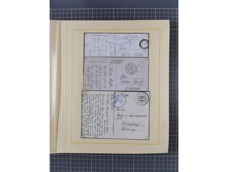 1859/1975 (ca.), postfrische/ungebrauchte und gestempelte Themensammlung “Der imperialistische Weltkrieg 1914/18”, inkl. Kolo