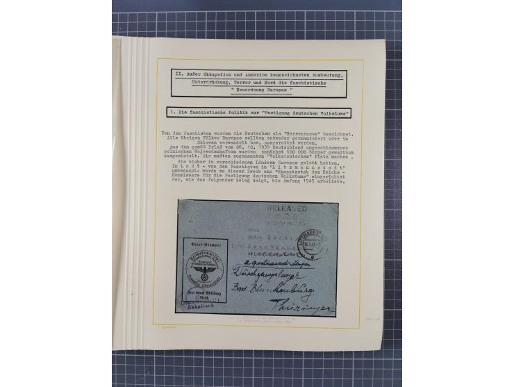 1859/1975 (ca.), postfrische/ungebrauchte und gestempelte Themensammlung “Der imperialistische Weltkrieg 1914/18”, inkl. Kolo