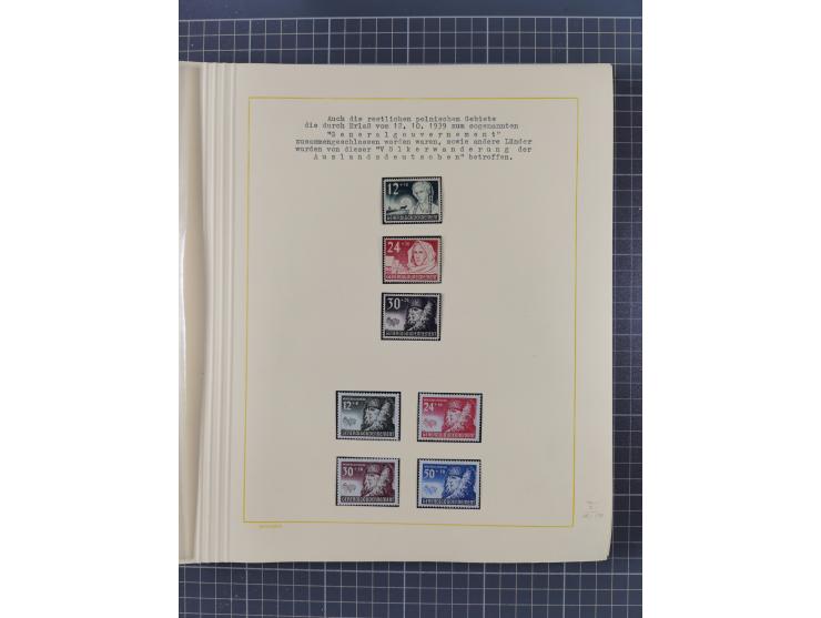 1859/1975 (ca.), postfrische/ungebrauchte und gestempelte Themensammlung “Der imperialistische Weltkrieg 1914/18”, inkl. Kolo