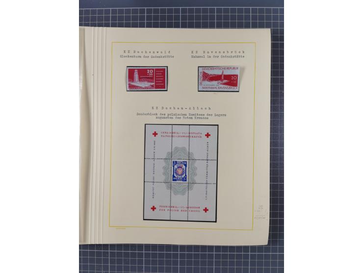 1859/1975 (ca.), postfrische/ungebrauchte und gestempelte Themensammlung “Der imperialistische Weltkrieg 1914/18”, inkl. Kolo