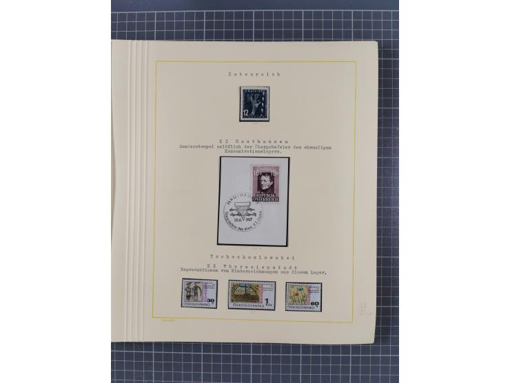 1859/1975 (ca.), postfrische/ungebrauchte und gestempelte Themensammlung “Der imperialistische Weltkrieg 1914/18”, inkl. Kolo