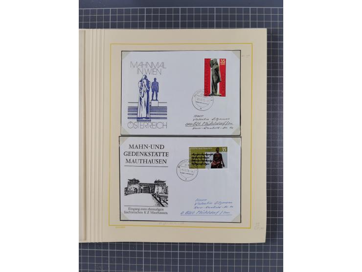 1859/1975 (ca.), postfrische/ungebrauchte und gestempelte Themensammlung “Der imperialistische Weltkrieg 1914/18”, inkl. Kolo