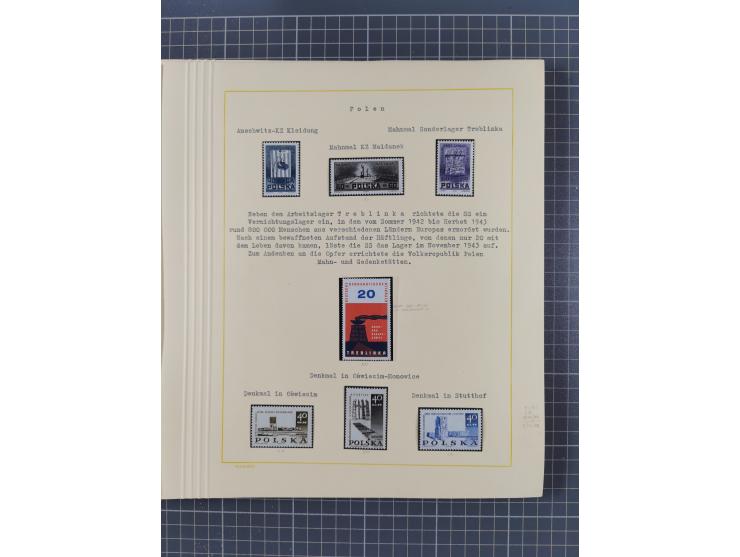 1859/1975 (ca.), postfrische/ungebrauchte und gestempelte Themensammlung “Der imperialistische Weltkrieg 1914/18”, inkl. Kolo