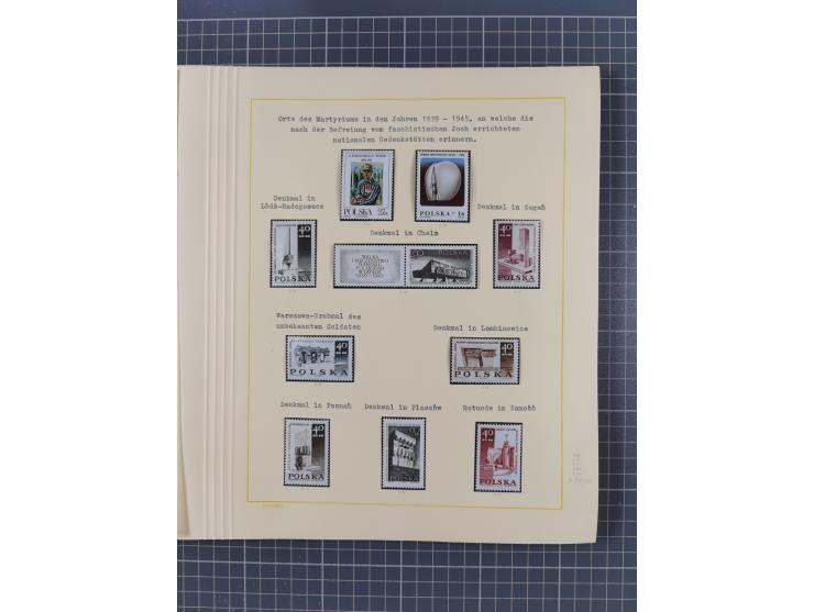 1859/1975 (ca.), postfrische/ungebrauchte und gestempelte Themensammlung “Der imperialistische Weltkrieg 1914/18”, inkl. Kolo