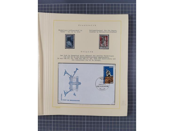 1859/1975 (ca.), postfrische/ungebrauchte und gestempelte Themensammlung “Der imperialistische Weltkrieg 1914/18”, inkl. Kolo