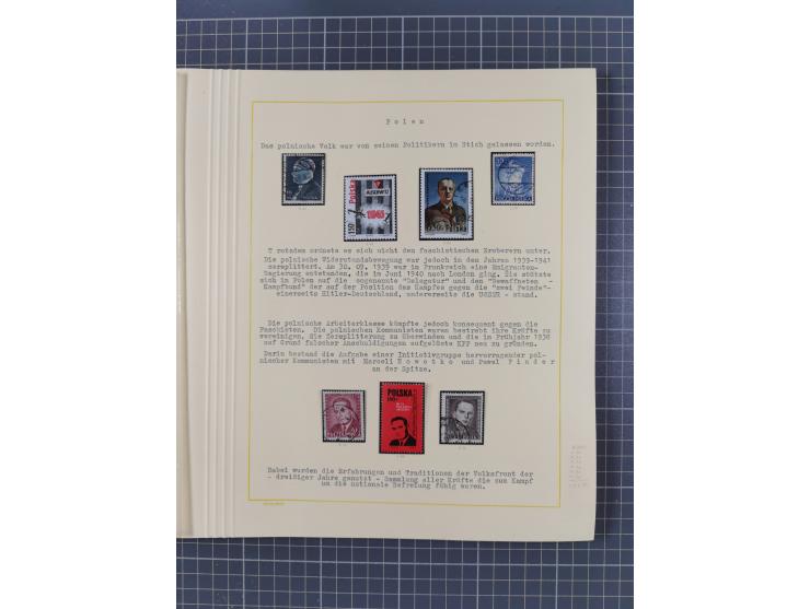 1859/1975 (ca.), postfrische/ungebrauchte und gestempelte Themensammlung “Der imperialistische Weltkrieg 1914/18”, inkl. Kolo