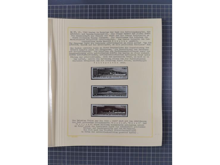 1859/1975 (ca.), postfrische/ungebrauchte und gestempelte Themensammlung “Der imperialistische Weltkrieg 1914/18”, inkl. Kolo