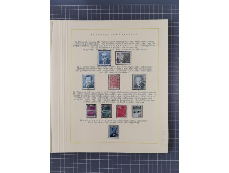 1859/1975 (ca.), postfrische/ungebrauchte und gestempelte Themensammlung “Der imperialistische Weltkrieg 1914/18”, inkl. Kolo