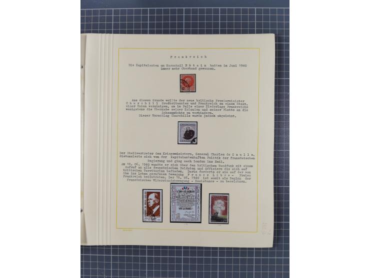 1859/1975 (ca.), postfrische/ungebrauchte und gestempelte Themensammlung “Der imperialistische Weltkrieg 1914/18”, inkl. Kolo