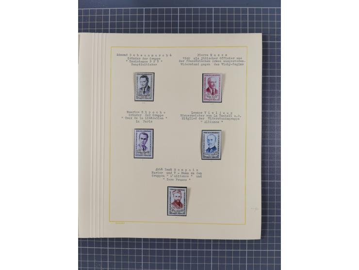 1859/1975 (ca.), postfrische/ungebrauchte und gestempelte Themensammlung “Der imperialistische Weltkrieg 1914/18”, inkl. Kolo