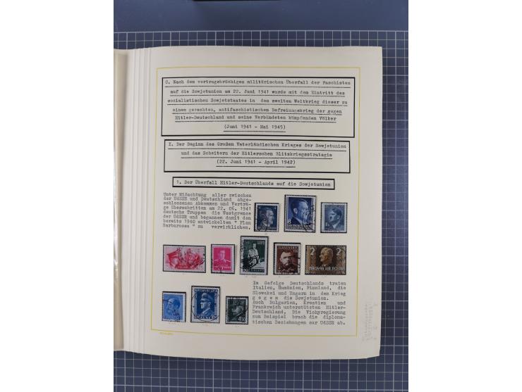 1859/1975 (ca.), postfrische/ungebrauchte und gestempelte Themensammlung “Der imperialistische Weltkrieg 1914/18”, inkl. Kolo