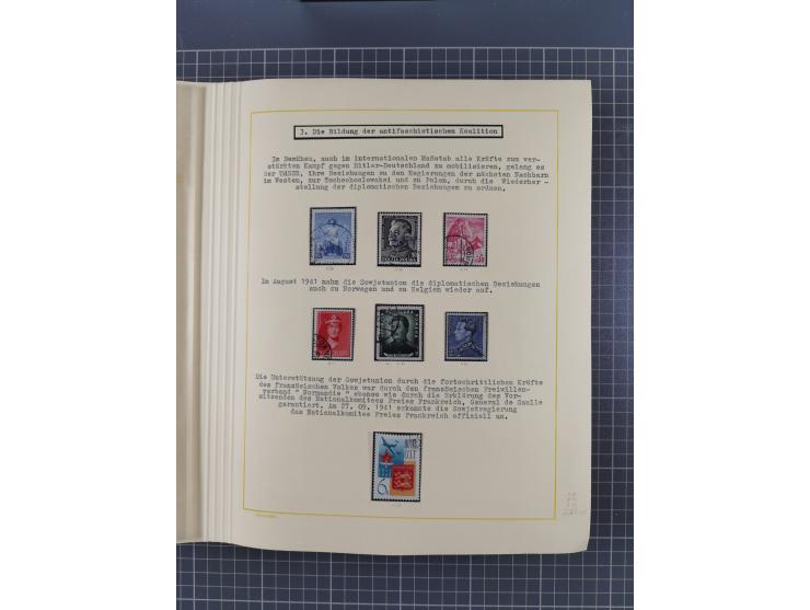 1859/1975 (ca.), postfrische/ungebrauchte und gestempelte Themensammlung “Der imperialistische Weltkrieg 1914/18”, inkl. Kolo