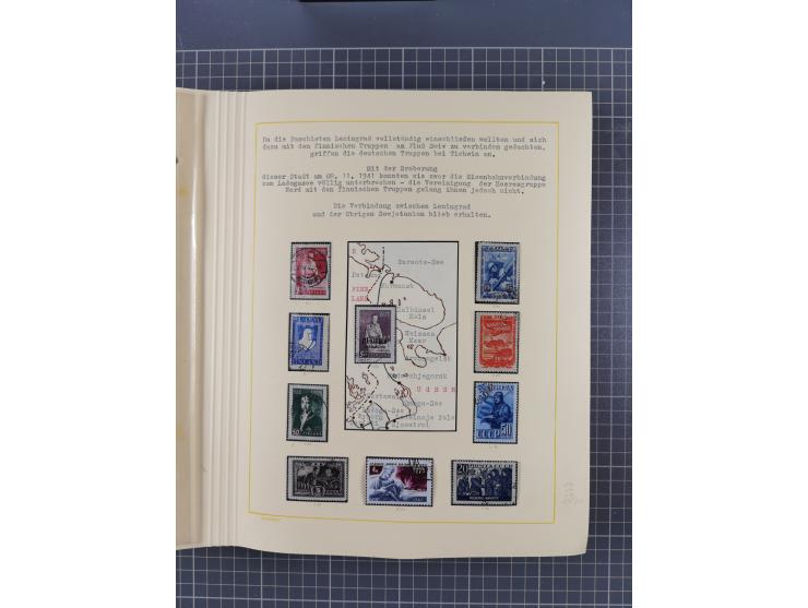 1859/1975 (ca.), postfrische/ungebrauchte und gestempelte Themensammlung “Der imperialistische Weltkrieg 1914/18”, inkl. Kolo