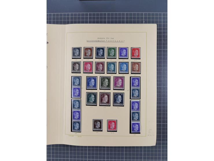 1859/1975 (ca.), postfrische/ungebrauchte und gestempelte Themensammlung “Der imperialistische Weltkrieg 1914/18”, inkl. Kolo