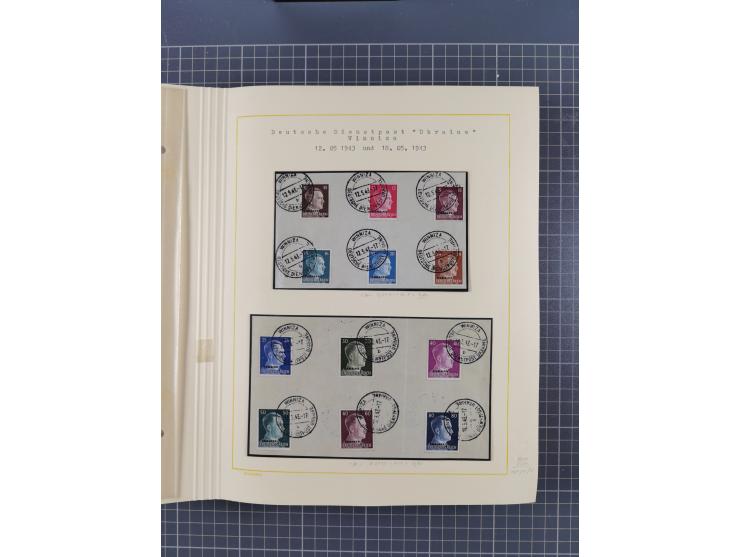 1859/1975 (ca.), postfrische/ungebrauchte und gestempelte Themensammlung “Der imperialistische Weltkrieg 1914/18”, inkl. Kolo