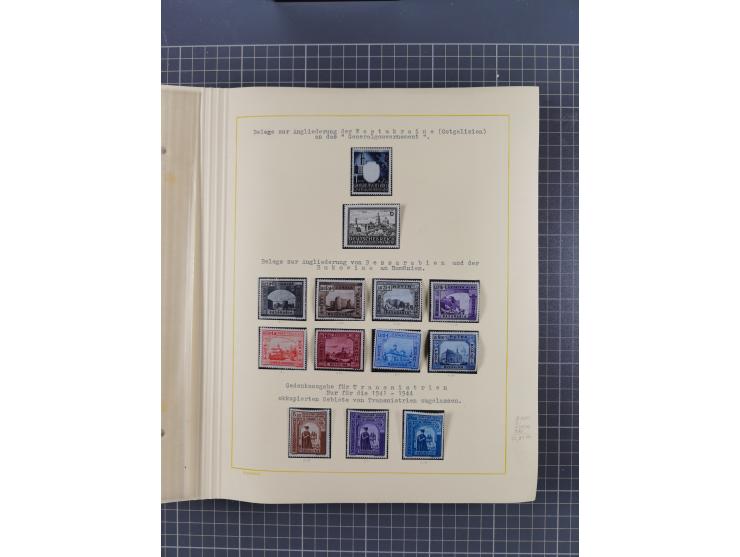 1859/1975 (ca.), postfrische/ungebrauchte und gestempelte Themensammlung “Der imperialistische Weltkrieg 1914/18”, inkl. Kolo