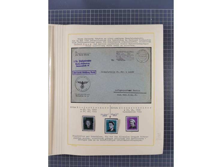 1859/1975 (ca.), postfrische/ungebrauchte und gestempelte Themensammlung “Der imperialistische Weltkrieg 1914/18”, inkl. Kolo