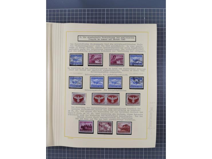 1859/1975 (ca.), postfrische/ungebrauchte und gestempelte Themensammlung “Der imperialistische Weltkrieg 1914/18”, inkl. Kolo