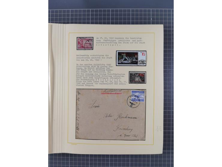 1859/1975 (ca.), postfrische/ungebrauchte und gestempelte Themensammlung “Der imperialistische Weltkrieg 1914/18”, inkl. Kolo