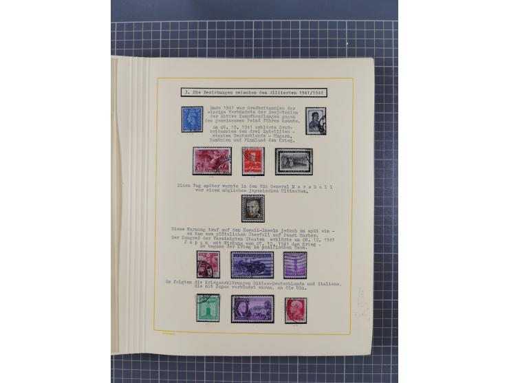 1859/1975 (ca.), postfrische/ungebrauchte und gestempelte Themensammlung “Der imperialistische Weltkrieg 1914/18”, inkl. Kolo