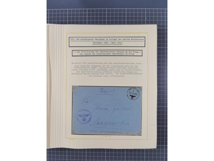 1859/1975 (ca.), postfrische/ungebrauchte und gestempelte Themensammlung “Der imperialistische Weltkrieg 1914/18”, inkl. Kolo