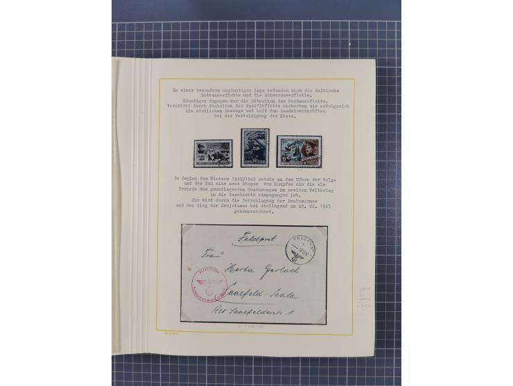 1859/1975 (ca.), postfrische/ungebrauchte und gestempelte Themensammlung “Der imperialistische Weltkrieg 1914/18”, inkl. Kolo