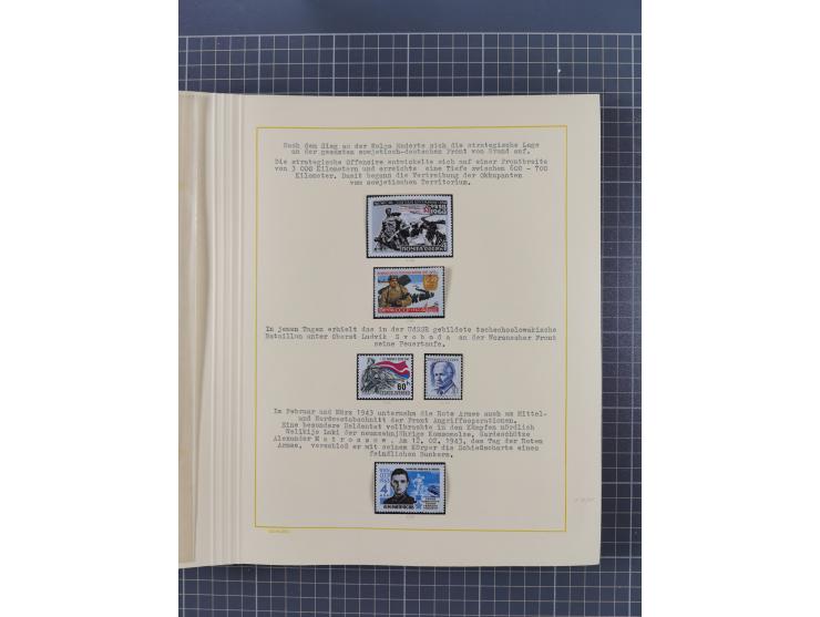 1859/1975 (ca.), postfrische/ungebrauchte und gestempelte Themensammlung “Der imperialistische Weltkrieg 1914/18”, inkl. Kolo