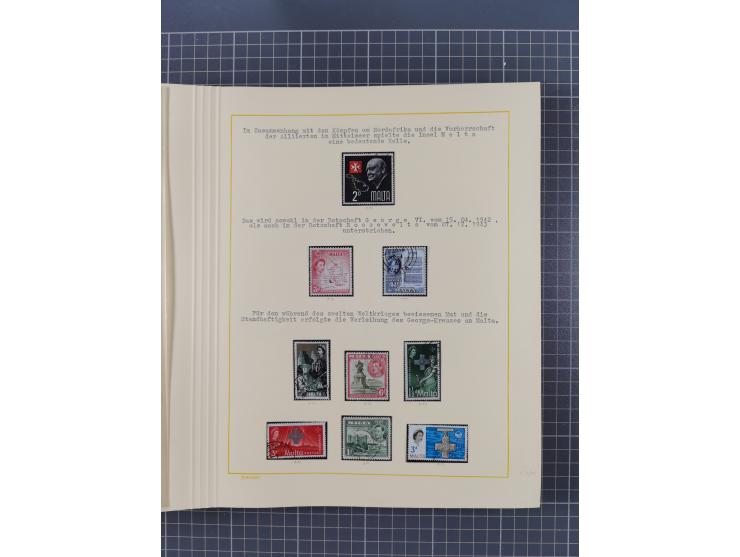 1859/1975 (ca.), postfrische/ungebrauchte und gestempelte Themensammlung “Der imperialistische Weltkrieg 1914/18”, inkl. Kolo