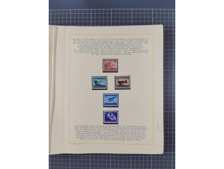 1859/1975 (ca.), postfrische/ungebrauchte und gestempelte Themensammlung “Der imperialistische Weltkrieg 1914/18”, inkl. Kolo