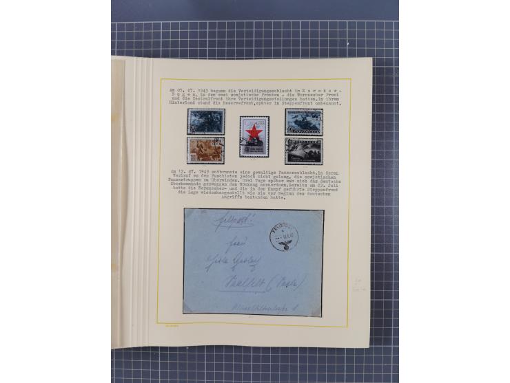 1859/1975 (ca.), postfrische/ungebrauchte und gestempelte Themensammlung “Der imperialistische Weltkrieg 1914/18”, inkl. Kolo