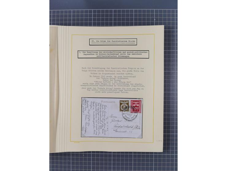 1859/1975 (ca.), postfrische/ungebrauchte und gestempelte Themensammlung “Der imperialistische Weltkrieg 1914/18”, inkl. Kolo