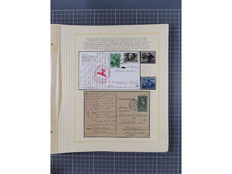 1859/1975 (ca.), postfrische/ungebrauchte und gestempelte Themensammlung “Der imperialistische Weltkrieg 1914/18”, inkl. Kolo