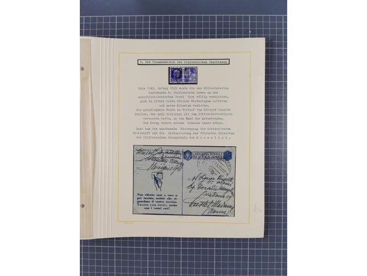 1859/1975 (ca.), postfrische/ungebrauchte und gestempelte Themensammlung “Der imperialistische Weltkrieg 1914/18”, inkl. Kolo