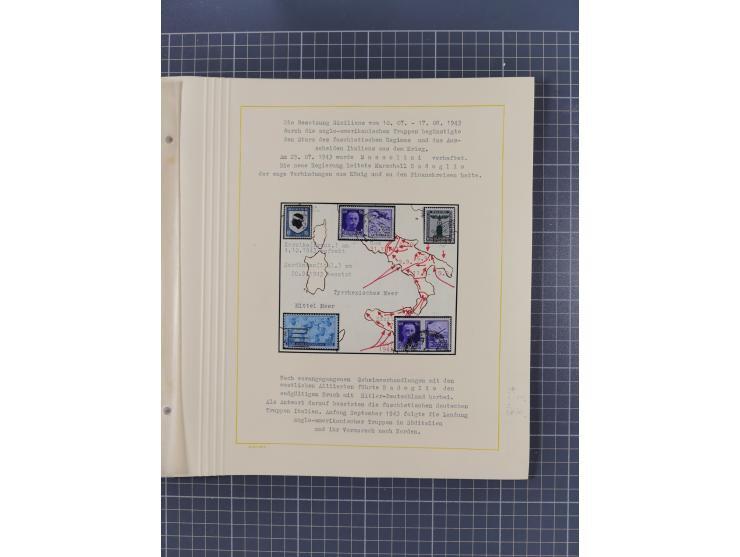 1859/1975 (ca.), postfrische/ungebrauchte und gestempelte Themensammlung “Der imperialistische Weltkrieg 1914/18”, inkl. Kolo