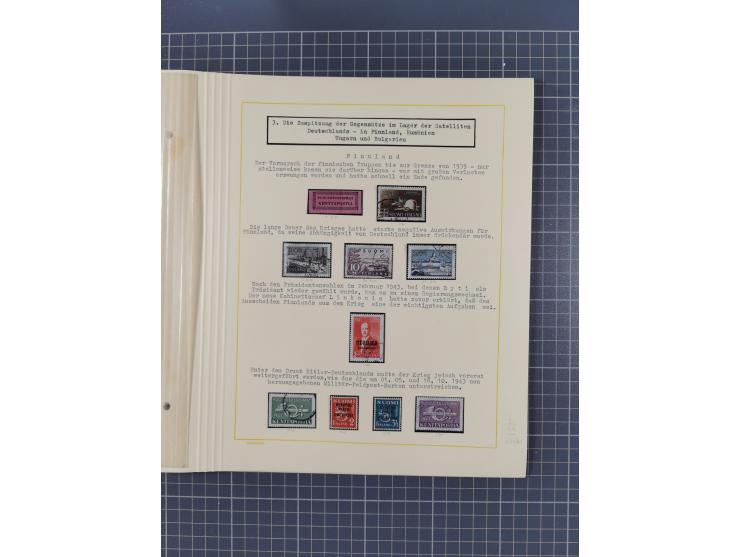 1859/1975 (ca.), postfrische/ungebrauchte und gestempelte Themensammlung “Der imperialistische Weltkrieg 1914/18”, inkl. Kolo