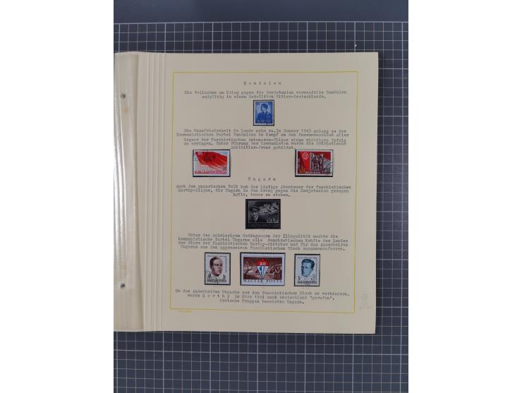 1859/1975 (ca.), postfrische/ungebrauchte und gestempelte Themensammlung “Der imperialistische Weltkrieg 1914/18”, inkl. Kolo