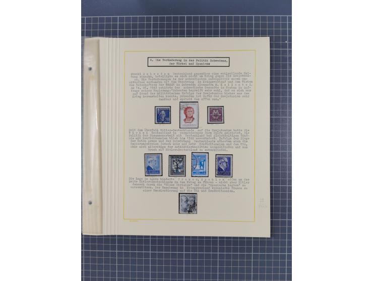 1859/1975 (ca.), postfrische/ungebrauchte und gestempelte Themensammlung “Der imperialistische Weltkrieg 1914/18”, inkl. Kolo