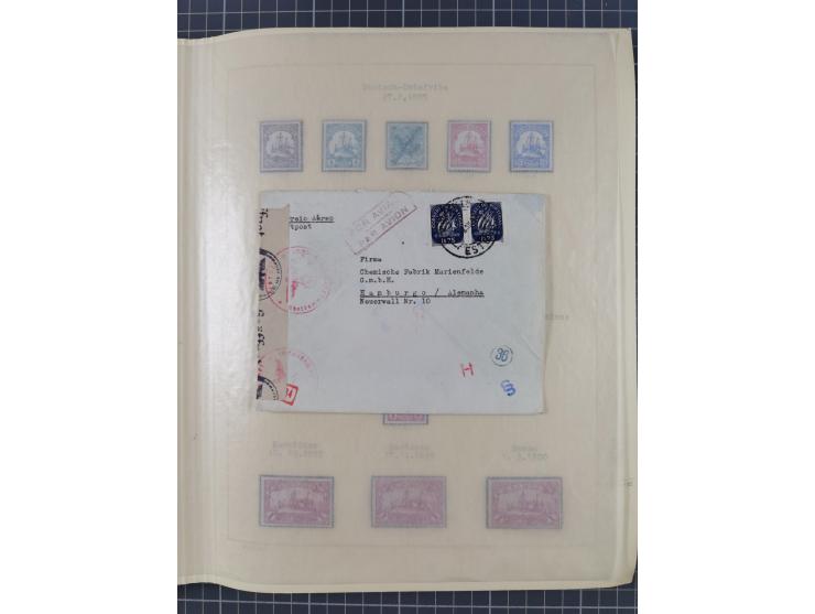 1859/1975 (ca.), postfrische/ungebrauchte und gestempelte Themensammlung “Der imperialistische Weltkrieg 1914/18”, inkl. Kolo