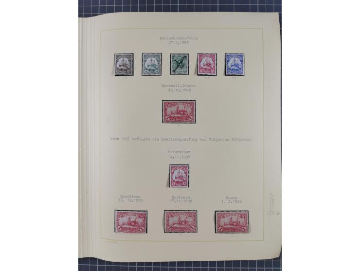 1859/1975 (ca.), postfrische/ungebrauchte und gestempelte Themensammlung “Der imperialistische Weltkrieg 1914/18”, inkl. Kolo