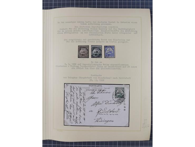 1859/1975 (ca.), postfrische/ungebrauchte und gestempelte Themensammlung “Der imperialistische Weltkrieg 1914/18”, inkl. Kolo