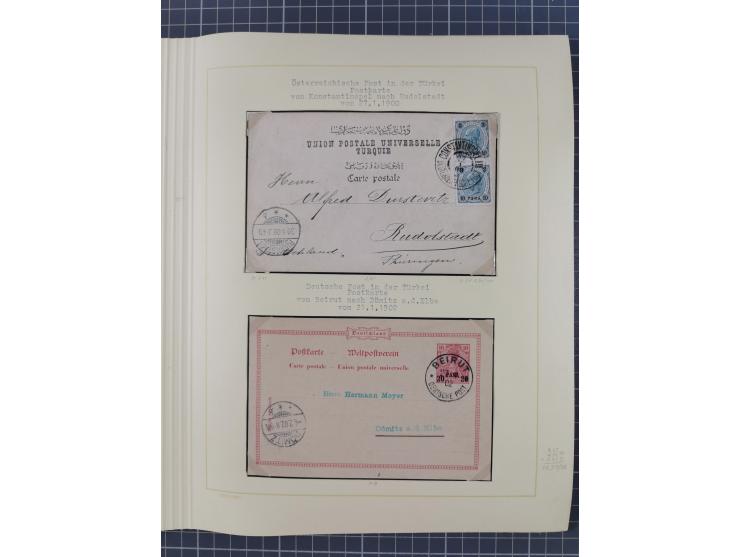 1859/1975 (ca.), postfrische/ungebrauchte und gestempelte Themensammlung “Der imperialistische Weltkrieg 1914/18”, inkl. Kolo