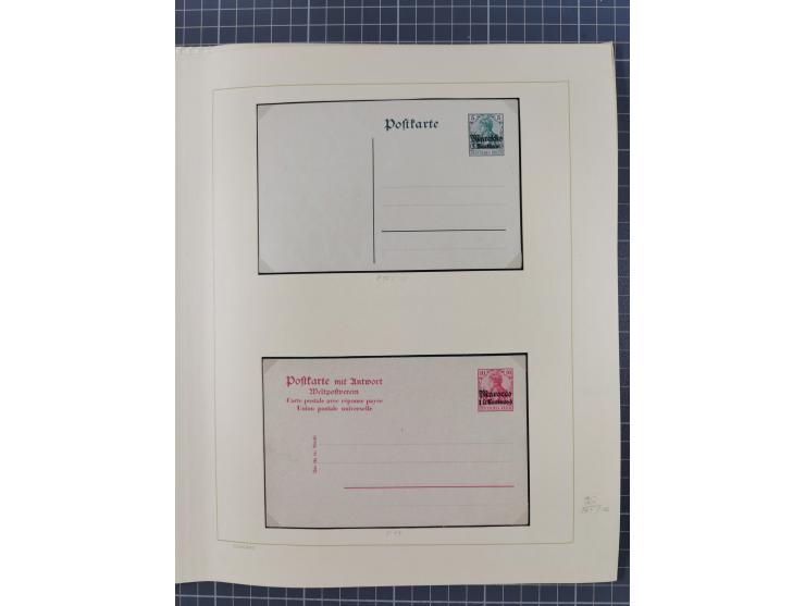 1859/1975 (ca.), postfrische/ungebrauchte und gestempelte Themensammlung “Der imperialistische Weltkrieg 1914/18”, inkl. Kolo