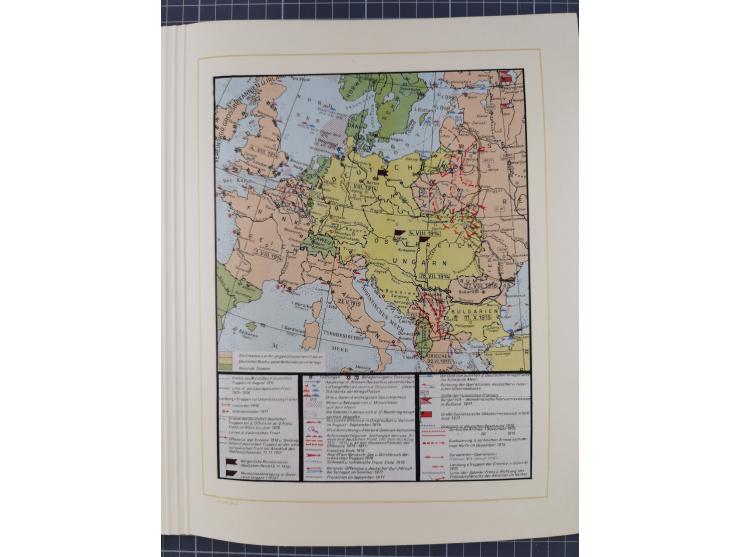 1859/1975 (ca.), postfrische/ungebrauchte und gestempelte Themensammlung “Der imperialistische Weltkrieg 1914/18”, inkl. Kolo
