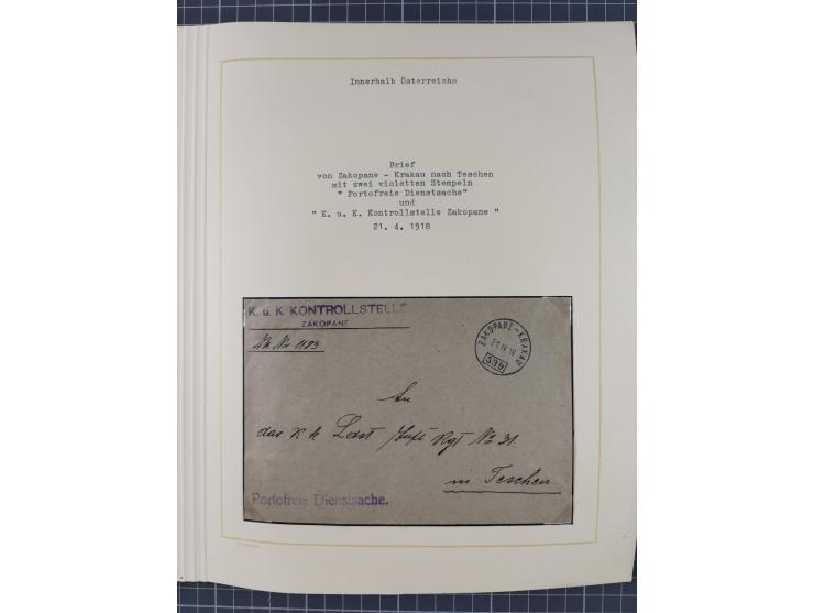 1859/1975 (ca.), postfrische/ungebrauchte und gestempelte Themensammlung “Der imperialistische Weltkrieg 1914/18”, inkl. Kolo