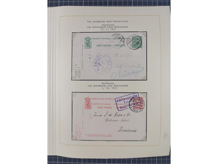 1859/1975 (ca.), postfrische/ungebrauchte und gestempelte Themensammlung “Der imperialistische Weltkrieg 1914/18”, inkl. Kolo