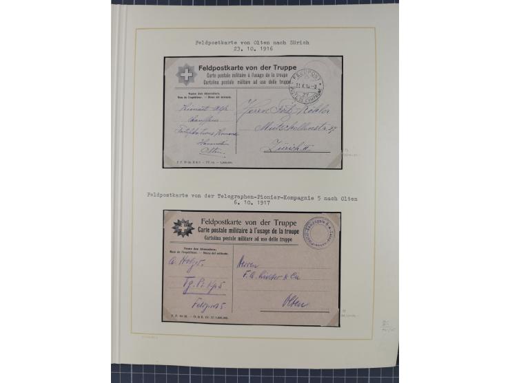 1859/1975 (ca.), postfrische/ungebrauchte und gestempelte Themensammlung “Der imperialistische Weltkrieg 1914/18”, inkl. Kolo