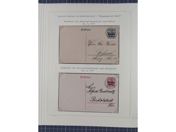 1859/1975 (ca.), postfrische/ungebrauchte und gestempelte Themensammlung “Der imperialistische Weltkrieg 1914/18”, inkl. Kolo