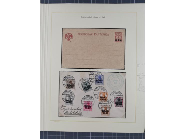 1859/1975 (ca.), postfrische/ungebrauchte und gestempelte Themensammlung “Der imperialistische Weltkrieg 1914/18”, inkl. Kolo