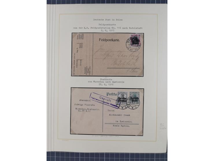 1859/1975 (ca.), postfrische/ungebrauchte und gestempelte Themensammlung “Der imperialistische Weltkrieg 1914/18”, inkl. Kolo